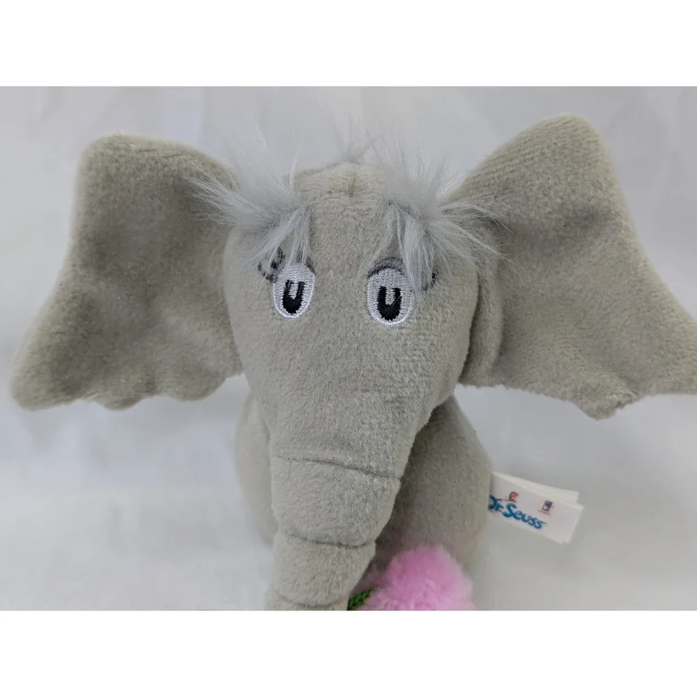 Manhattan Toys Dr Seuss Horton Elephant Mini Puppet 5 Inch 2008 Plush Lot‎